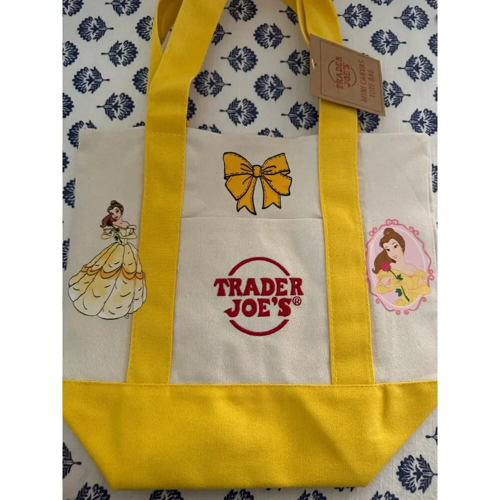 Disney Belle Double Sided Custom Made Trader Joes Mini Tote